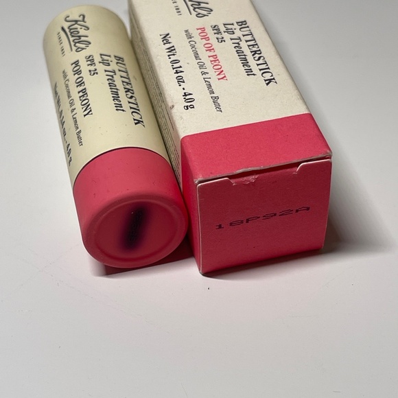 NEW RARE Kiehls Butterstick Pop of Peony Lip Treatment Discontinued FULL SIZE 4g - Picture 2 of 5